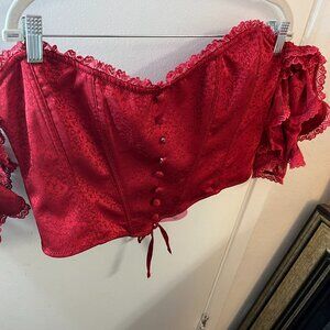 Sugar Thrillz red corset top